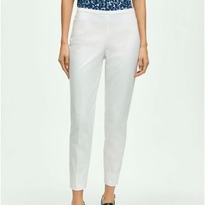 Brooks brothers stretch cotton side zip pants (natalie fit)